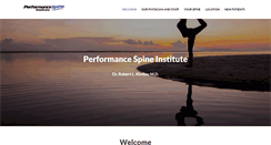 Desktop Screenshot of performancespine.net