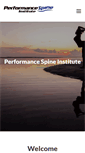 Mobile Screenshot of performancespine.net